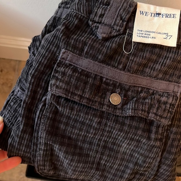 Free People London Calling Slouchy Cord Pants Size 27 NWT - Picture 12 of 12